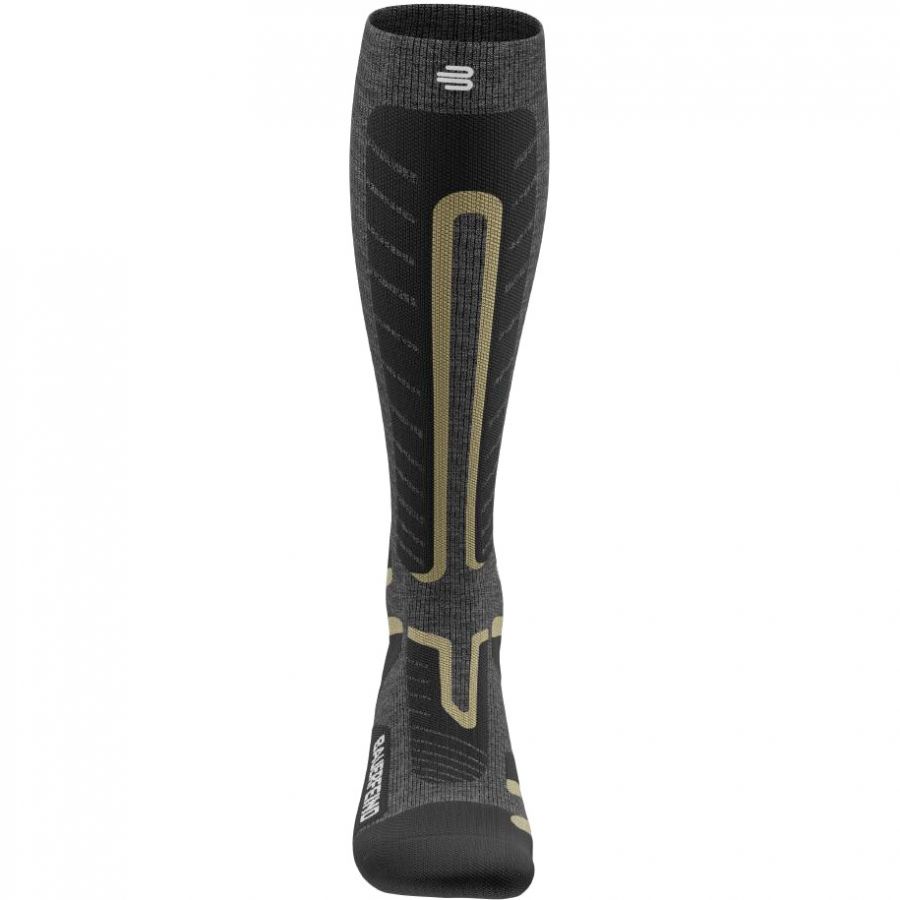 Bauerfeind Ski Alpine, compressions socks, men, grey