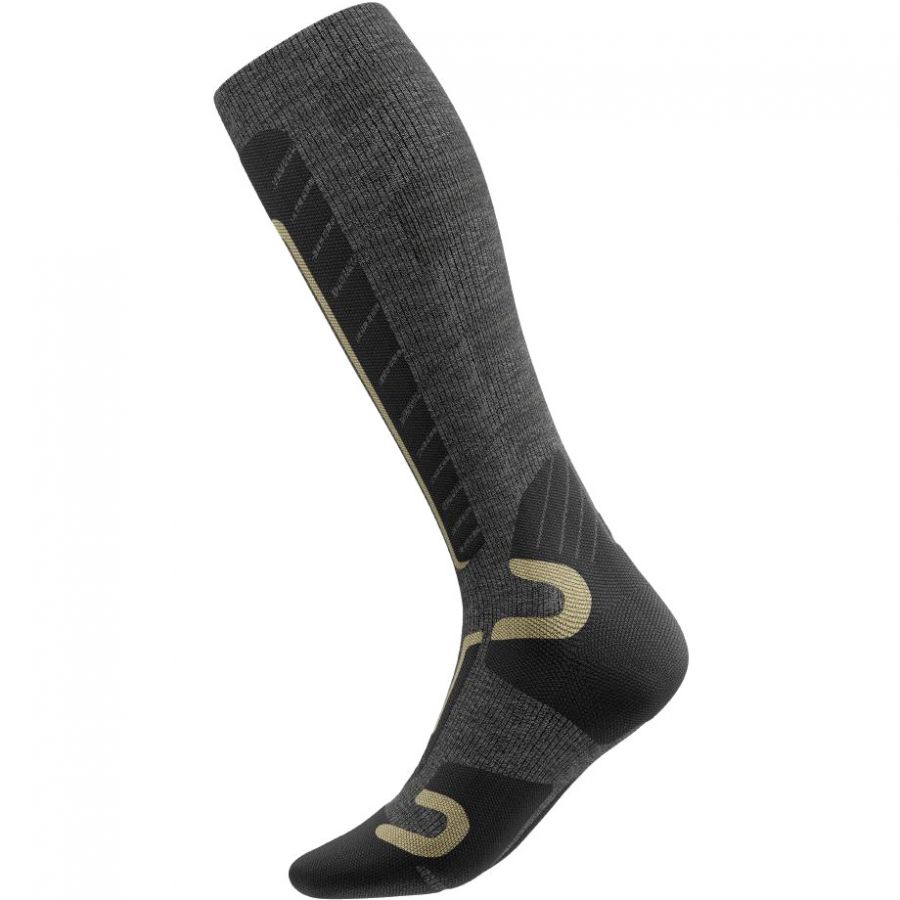 Bauerfeind Ski Alpine, compressions socks, men, grey