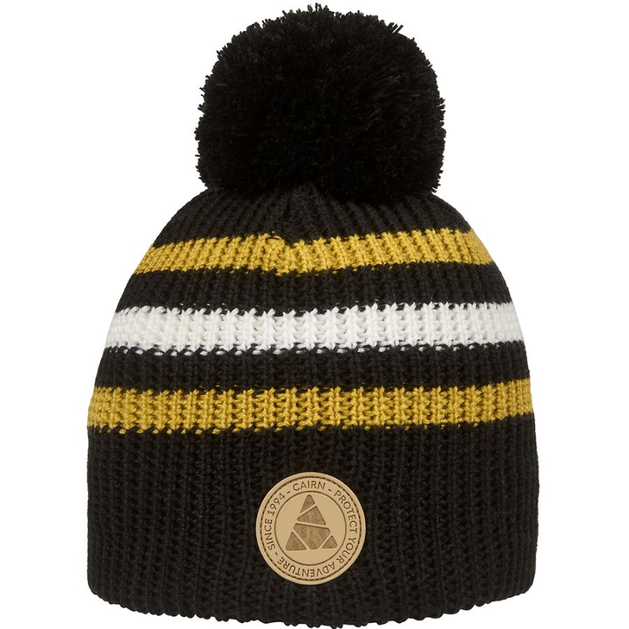 Berretto Cairn Mona, junior, nero/giallo