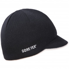 Berretto in maglia Kama con Gore-Tex, con tesa, nero