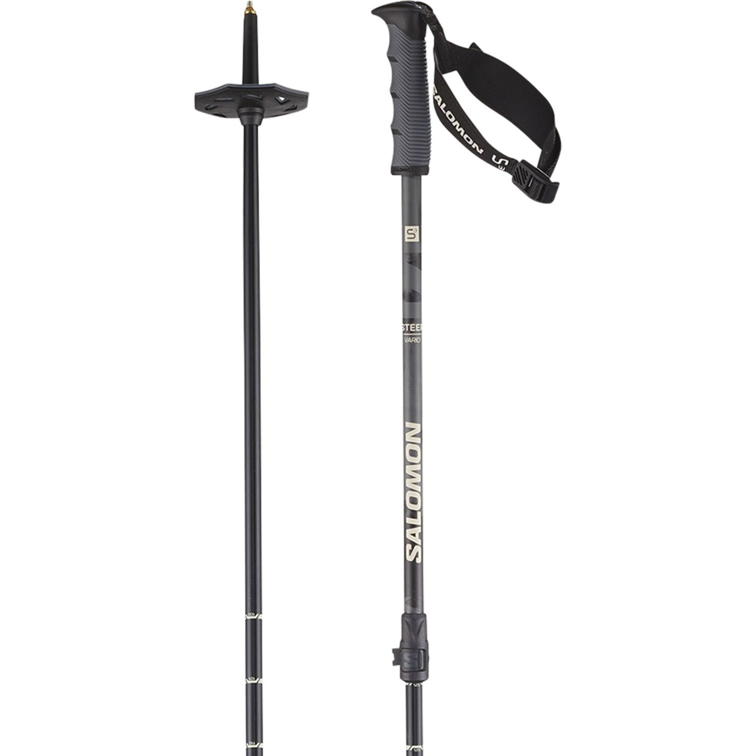 Bețe de schi Salomon Steep Vario S3, negre