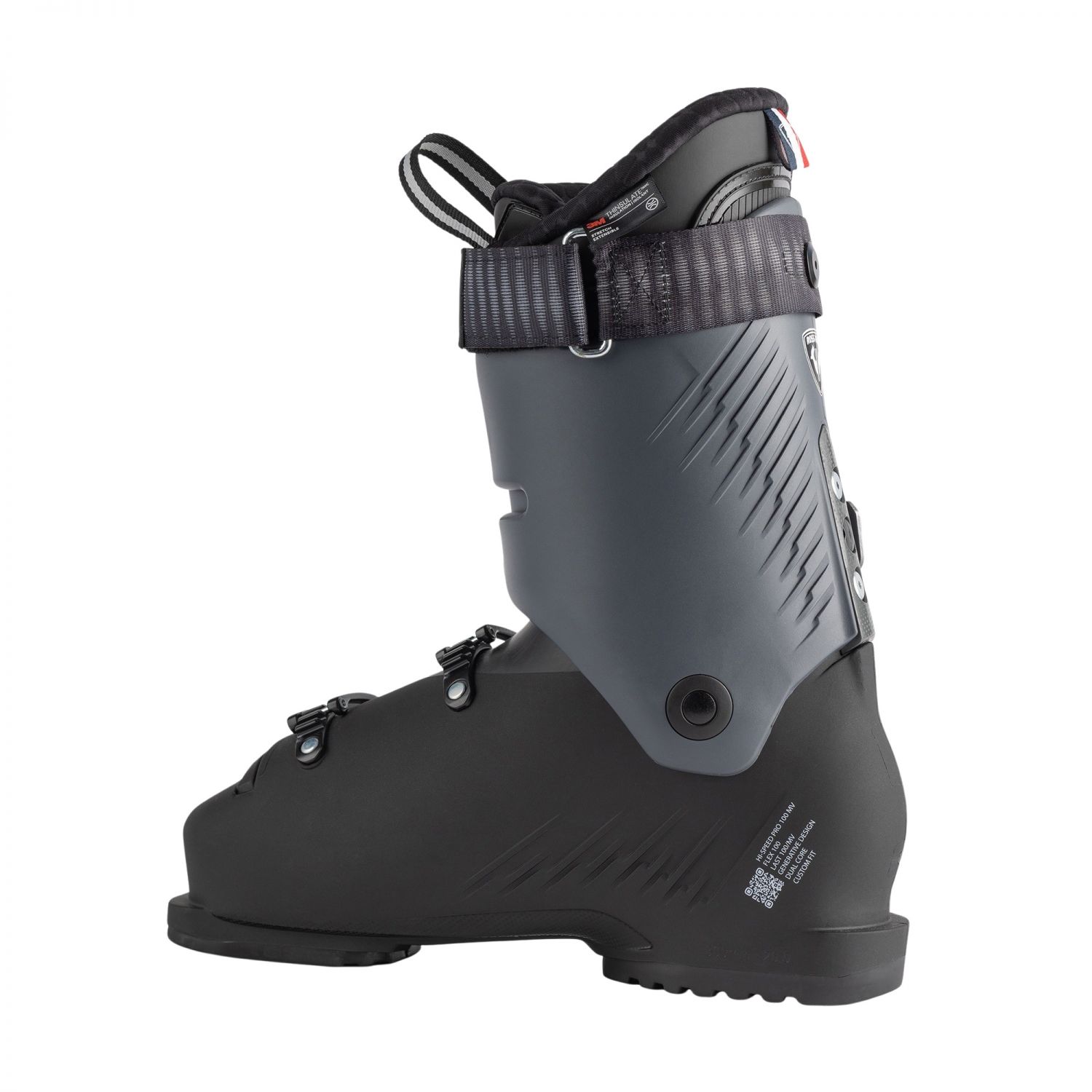 Botas de esqui Rossignol HI-Speed Pro 100 MV, homem, preto/cinzento