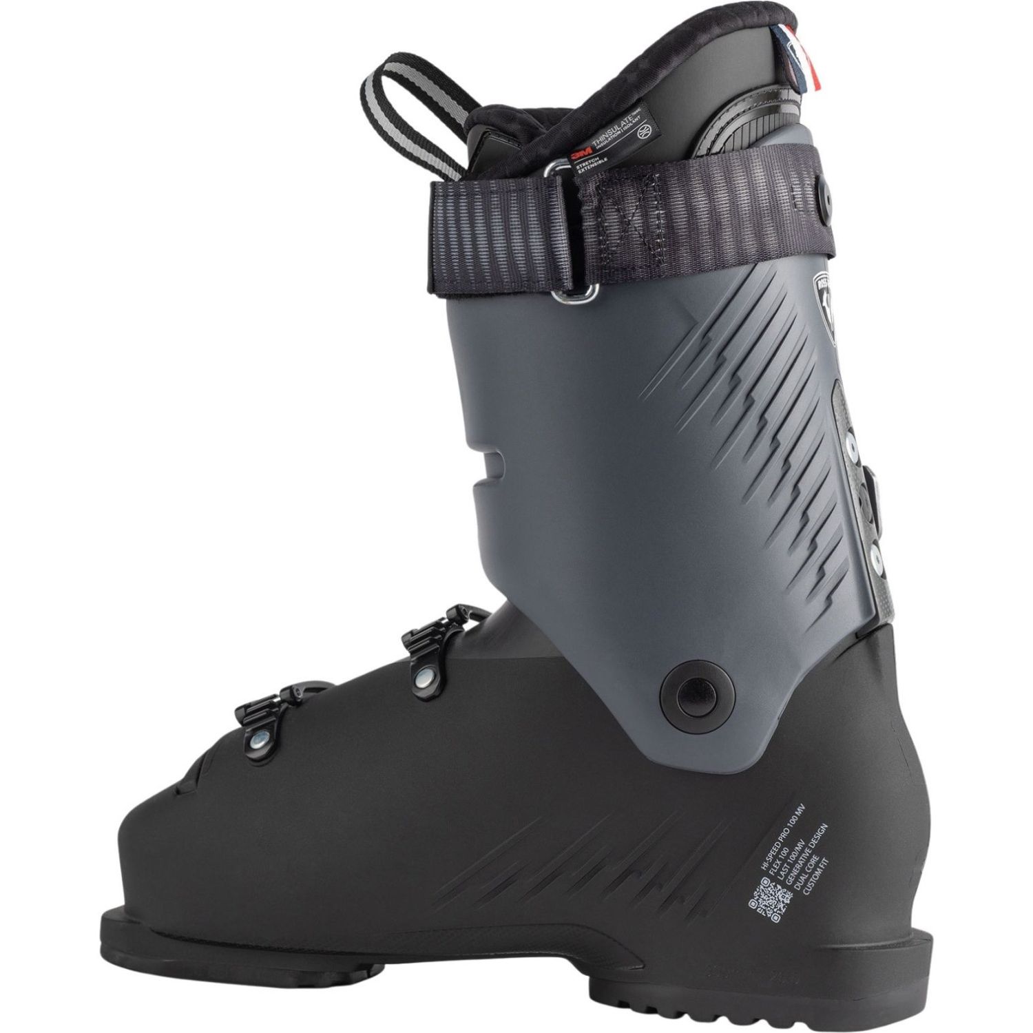 Botas esquí Rossignol HI-Speed Pro 100 MV, Hombre, negras/grises