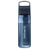 Bottiglia con filtro d'acqua Lifestraw Go 2.0, Mare Egeo, 650 ML, blu scuro