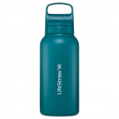 Bouteille filtrante en acier inoxydable Lifestraw Go 2.0, Laguna Teal, 1 L, vert/bleu