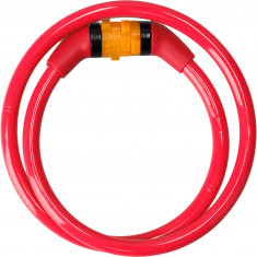 Cadeado para bicicleta Crazy Safety, vermelho