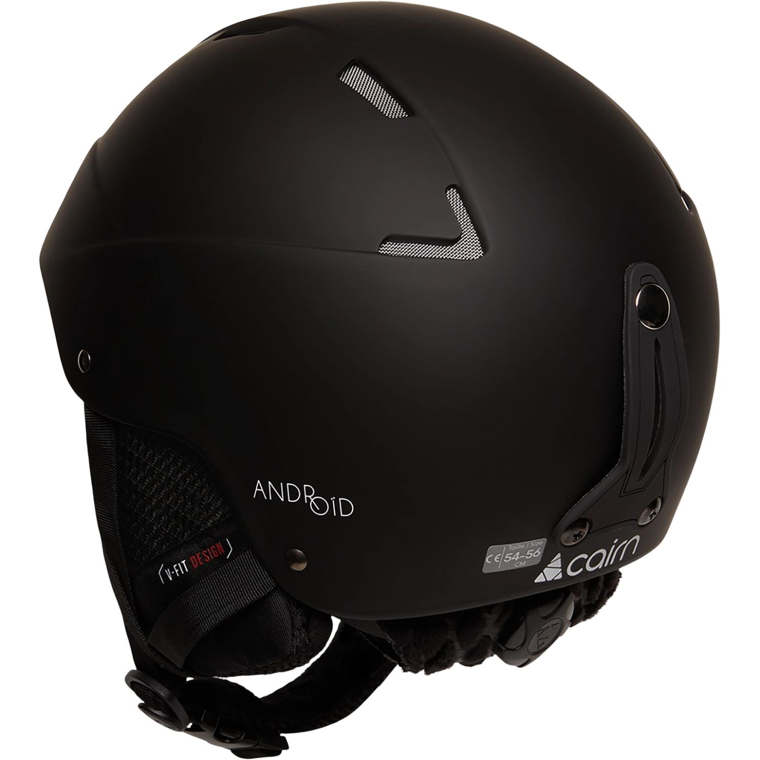 Cairn Android, casco da sci, nero opaco