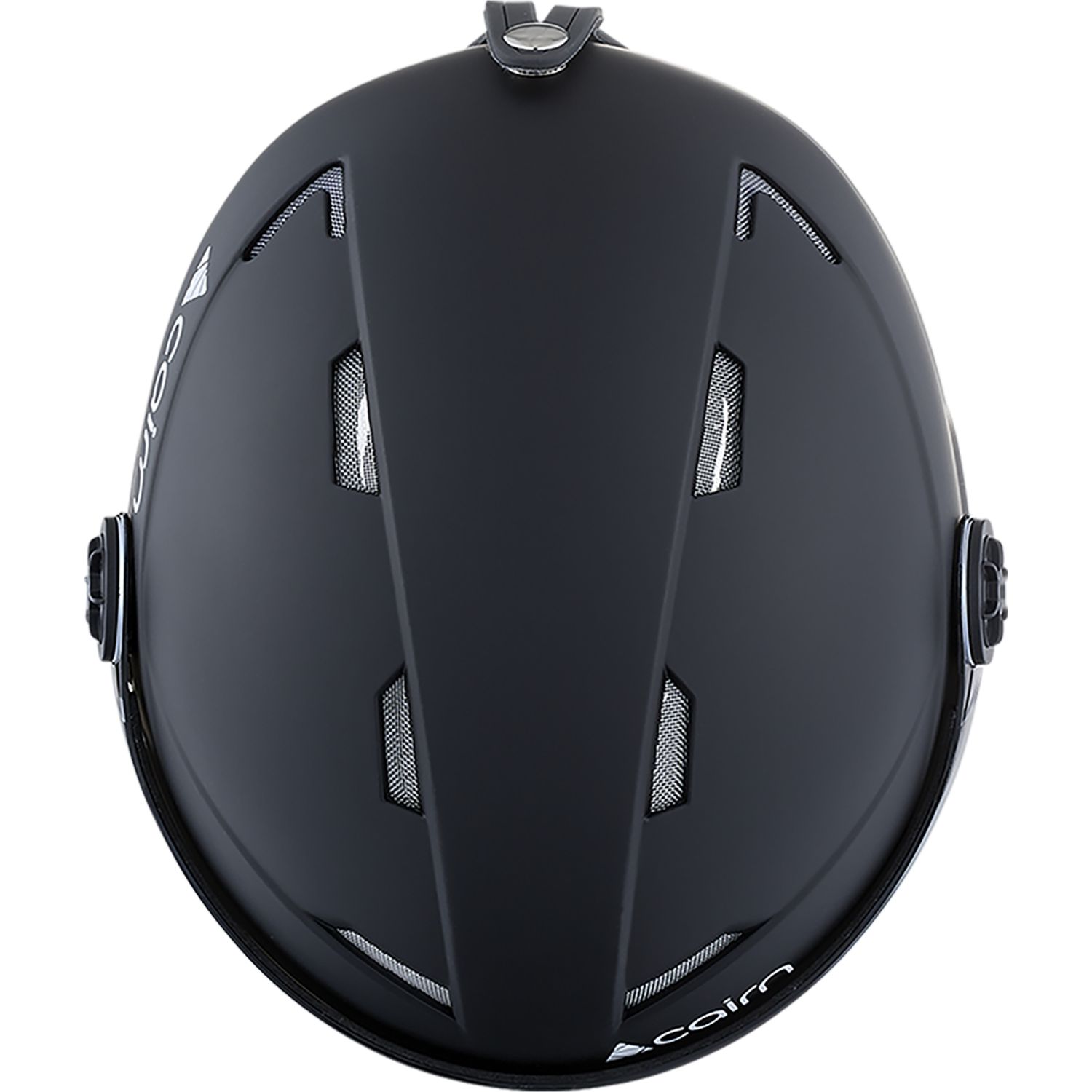 Cairn Android Visor, casco da sci con visiera, junior, nero
