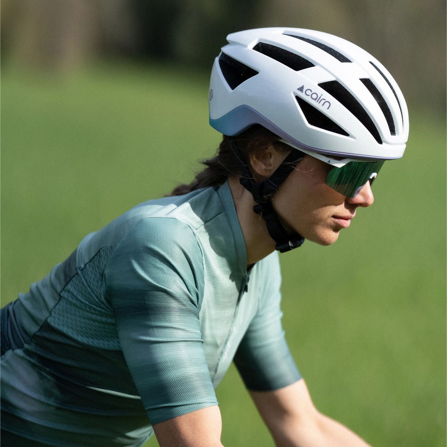 Cairn Atom, Fahrradhelm, weiß