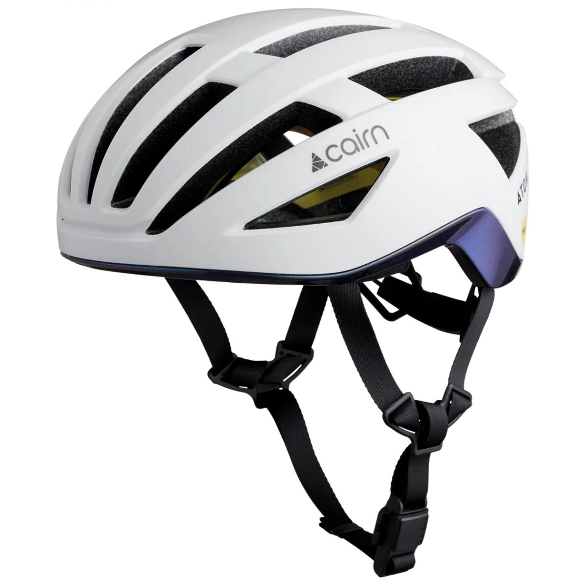 Cairn Atom MIPS, cykling helmet, shiny white cameleon