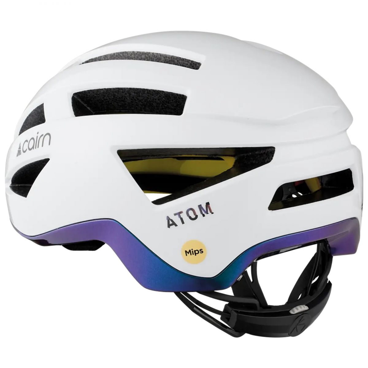 Cairn Atom MIPS, cykling helmet, shiny white cameleon