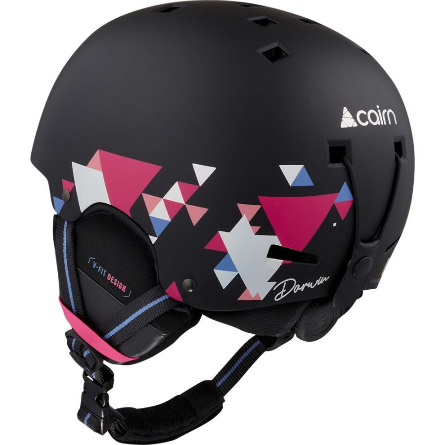 Cairn Darwin, casque de ski, junior, noir/rose