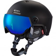 Cairn Eclipse Rescue, ski helmet with visor, mat black blue