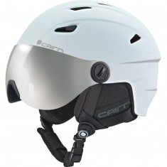Cairn Electron, junior ski helmet with visor, mat white