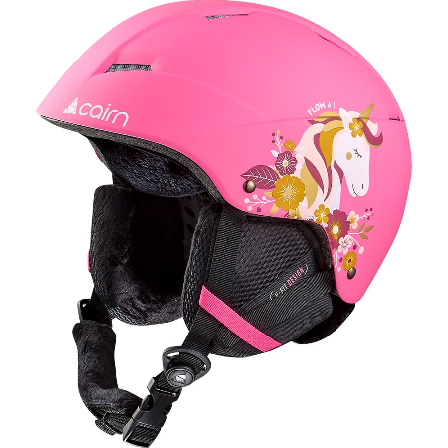Cairn Flow, casco da sci, junior, unicorno rosa