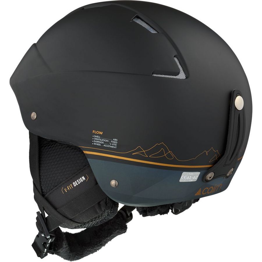 Cairn Flow, casque de ski, noir/copper