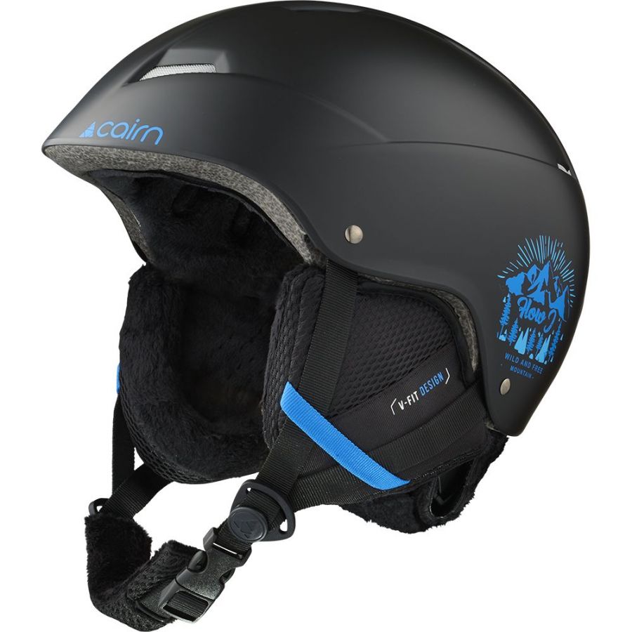 Cairn Flow, ski helmet, junior, mat black blue