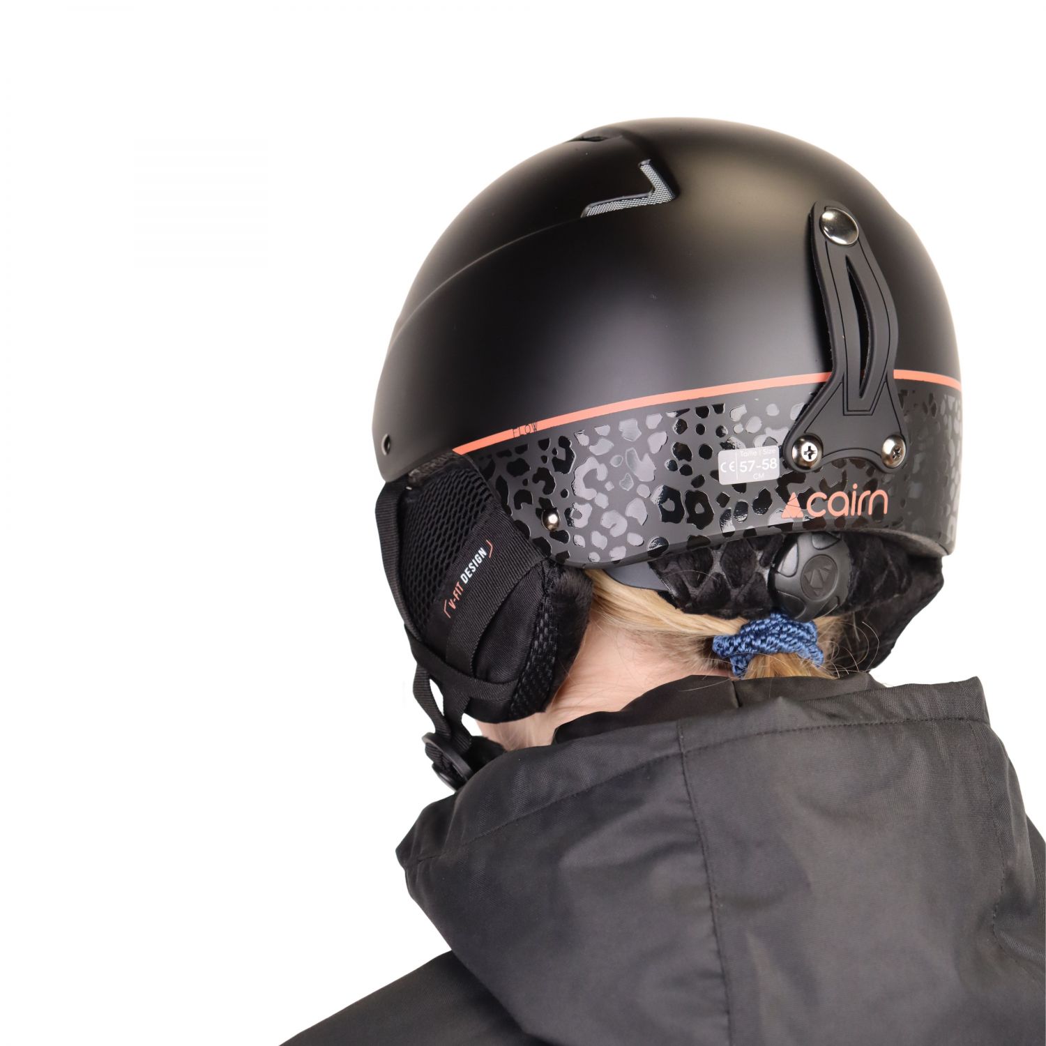 Cairn Flow, ski helmet, mat black leoplard
