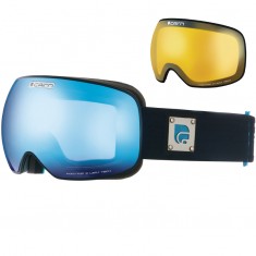 Cairn Focus, OTG Skibrille, Mat Black Blue Mirror