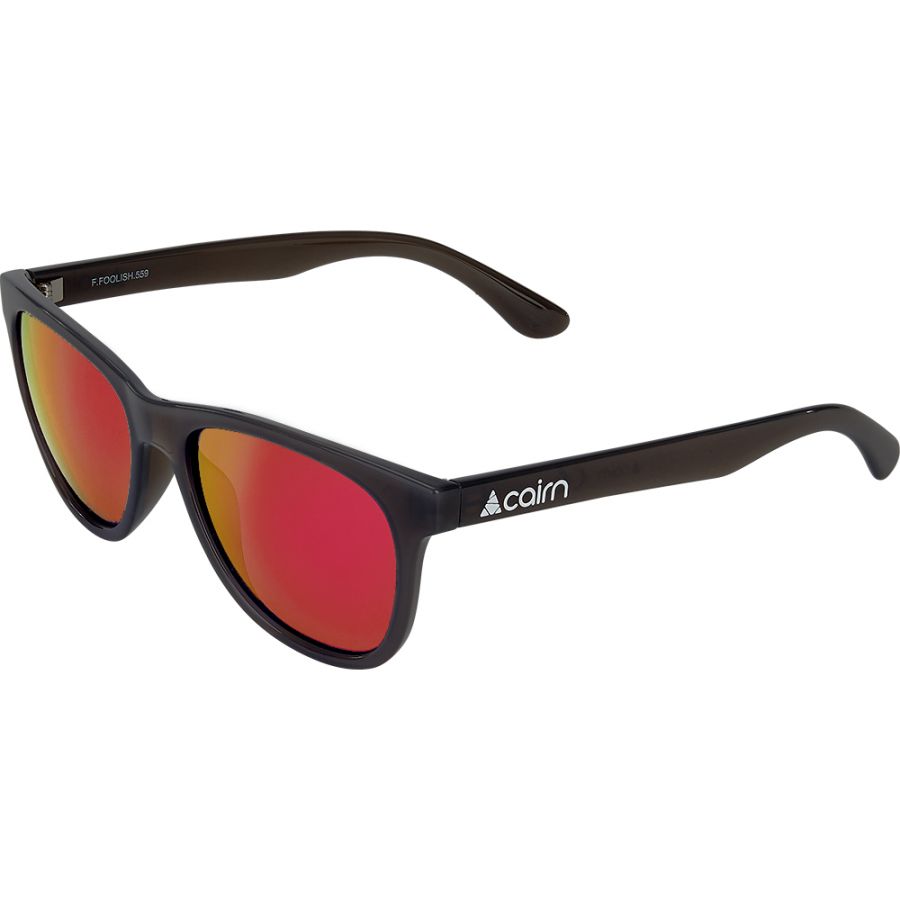 Cairn Foolish Polarized, Solbriller, Mat Black Red