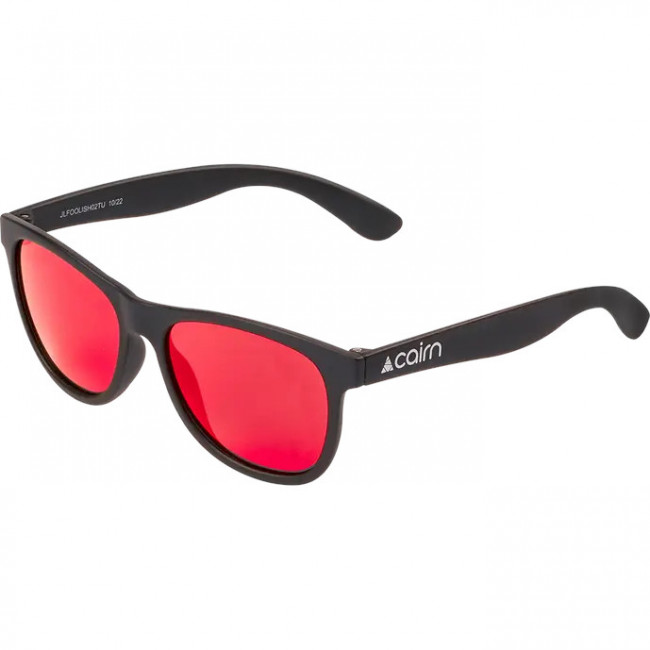 Cairn Foolish, Solbrille, Junior, Mat Black Red