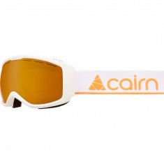 Cairn Funk OTG Photochromic, masque de ski, junior, mat blanc/orange