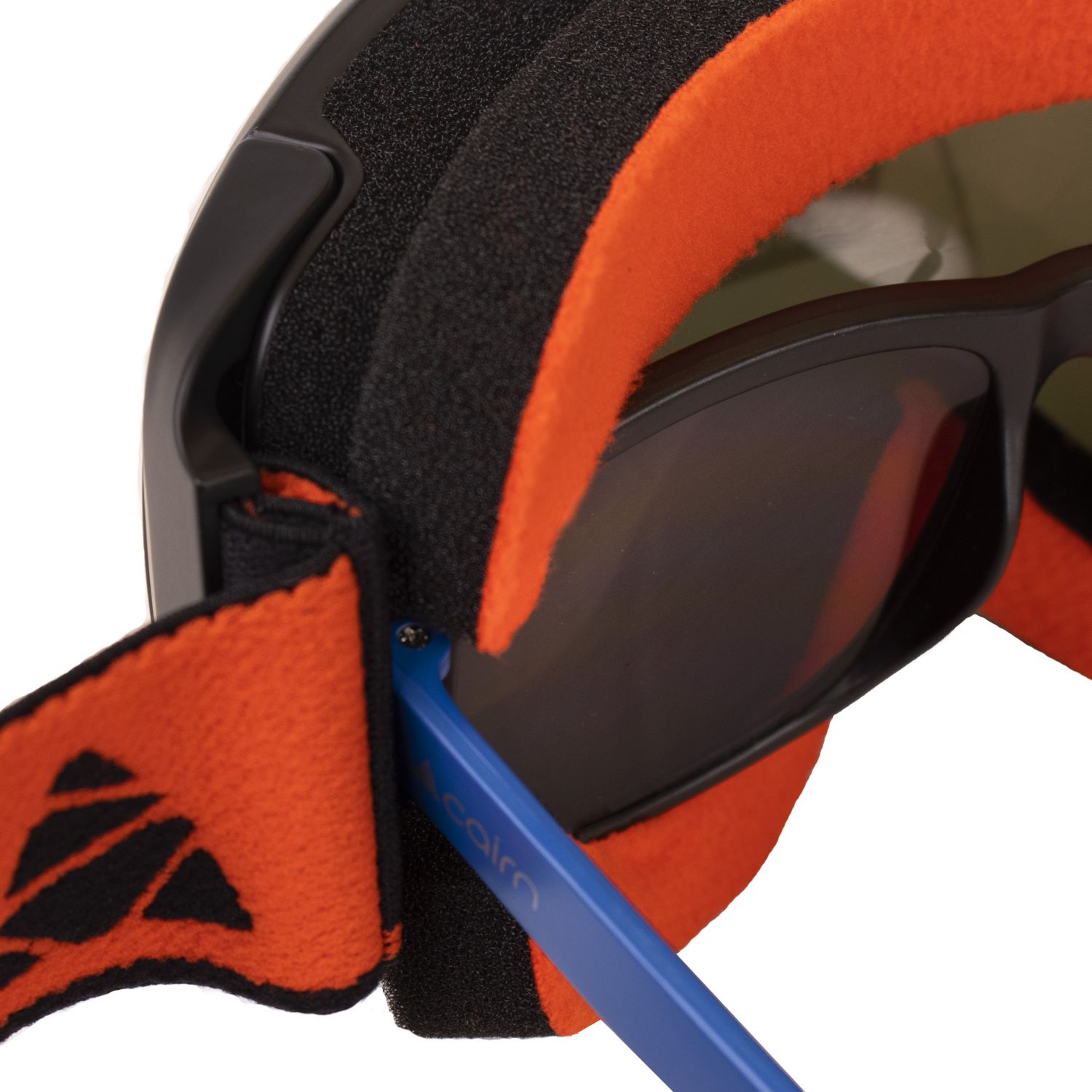 Cairn Funk OTG Photochromic, masque de ski, junior, mat blanc/orange