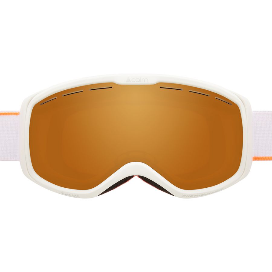 Cairn Funk OTG Photochromic, occhiali da sci, junior, bianco opaco/arancio
