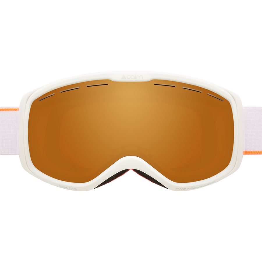 Cairn Funk OTG Photochromic, ski bril, junior, mat wit/oranje