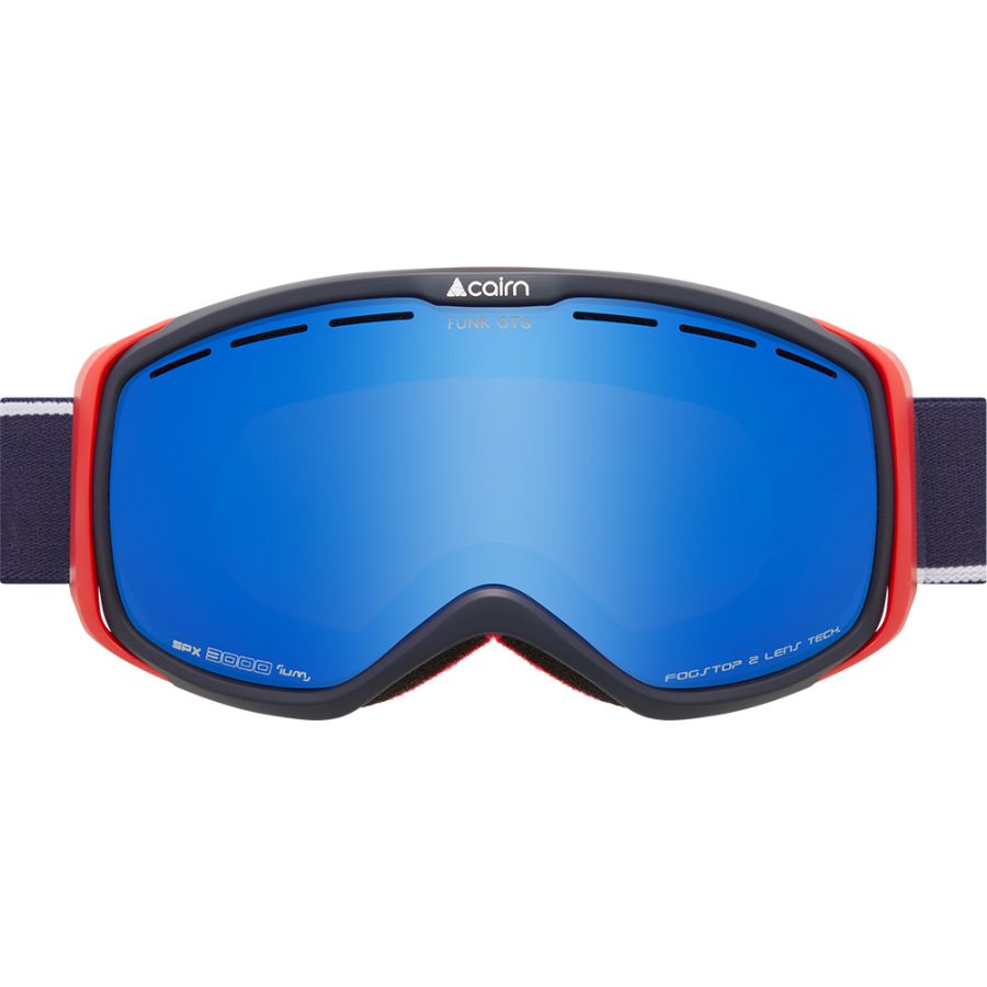 Cairn Funk OTG SPX3000, lunettes de ski, junior, mat noir/rouge