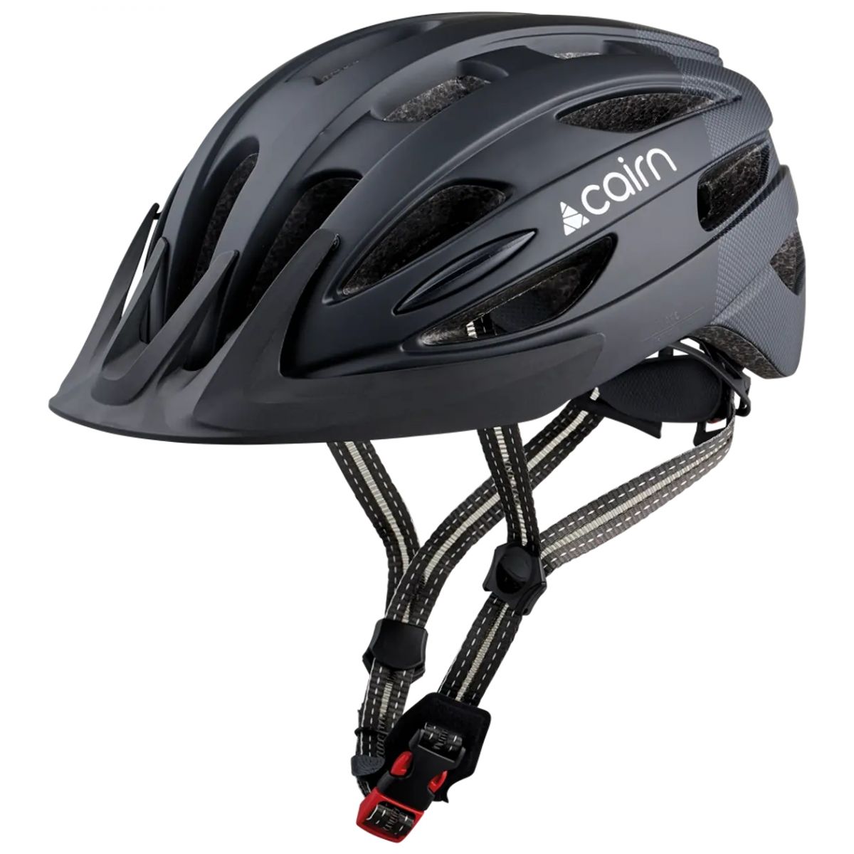 Cairn Fusion, cykling helmet, mat black triangle