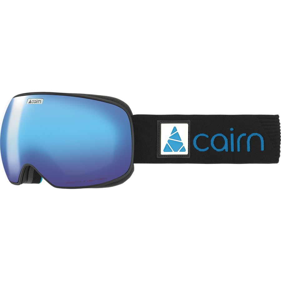 Cairn Gravity, skibril, mat zwart/blauw