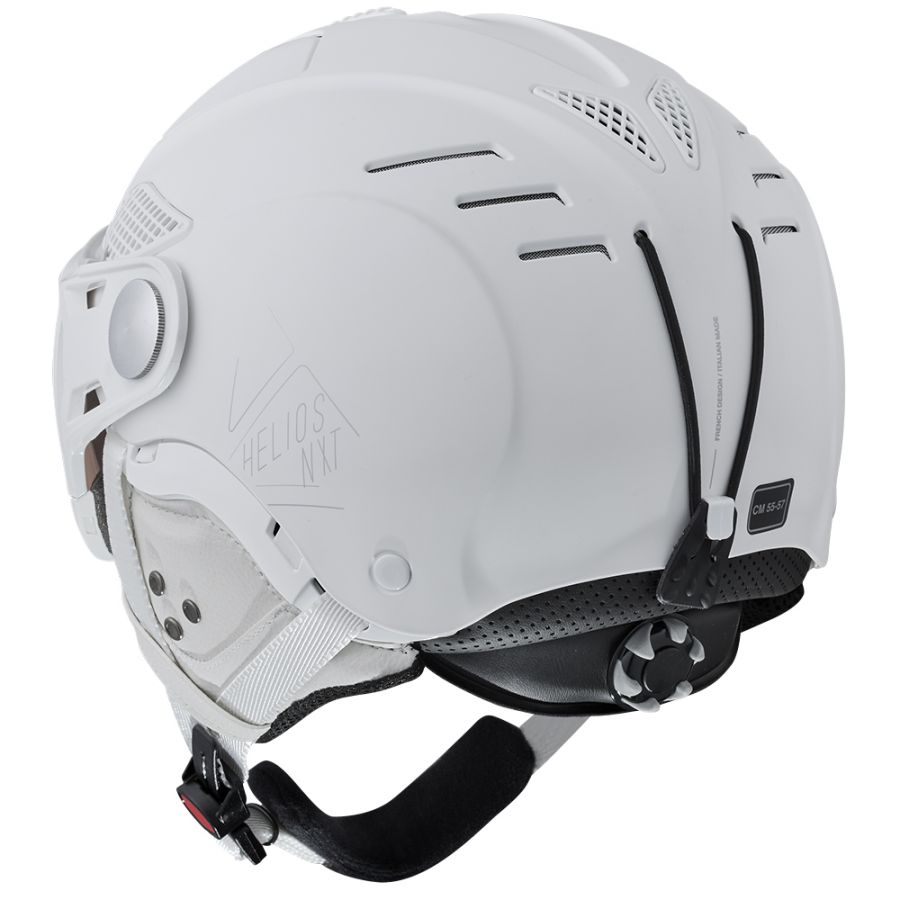 Cairn Helios Evolight NXT, casco da sci con visiera, bianco opaco