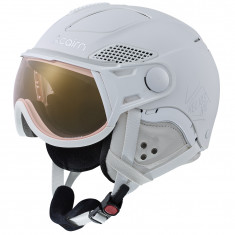Cairn Helios Evolight NXT, casco de esquí con visera, blanco mate