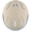 Cairn Helios Leather Evolight NXT, casco da sci con visiera, beige opaco