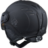 Cairn Helios Leather Evolight NXT, casco da sci con visiera, nero opaco