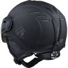Cairn Helios Leather Evolight NXT, ski helmet with visor, mat black