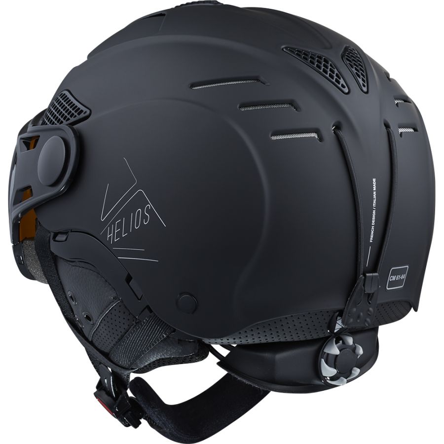 Cairn Helios Photochromic, casco da sci con visiera, nero opaco