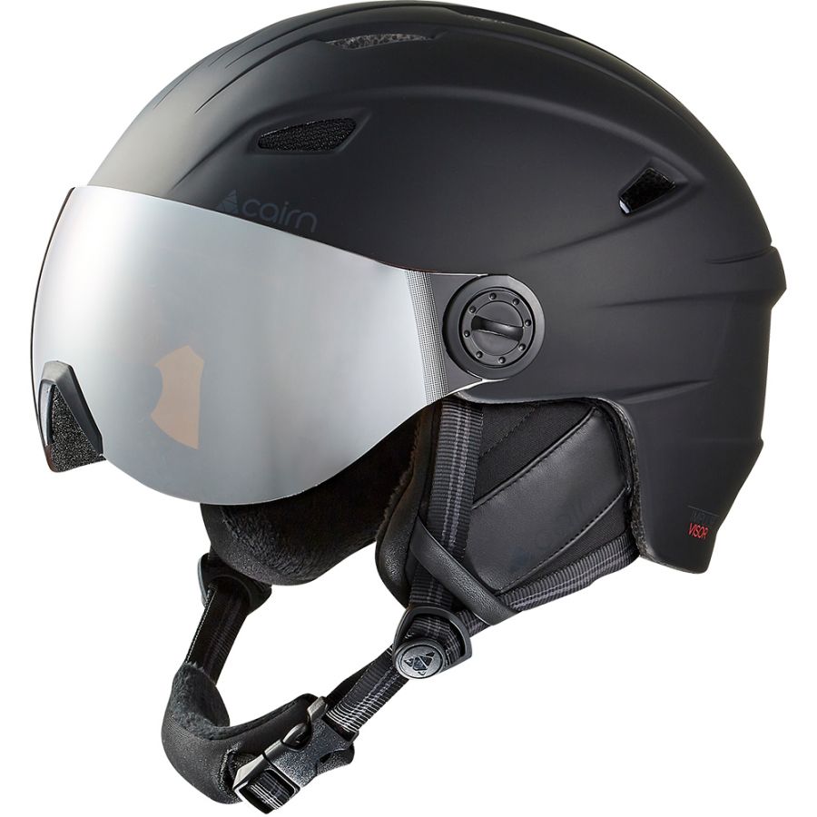 Cairn Impulse, kask narciarski z daszkiem, czarny