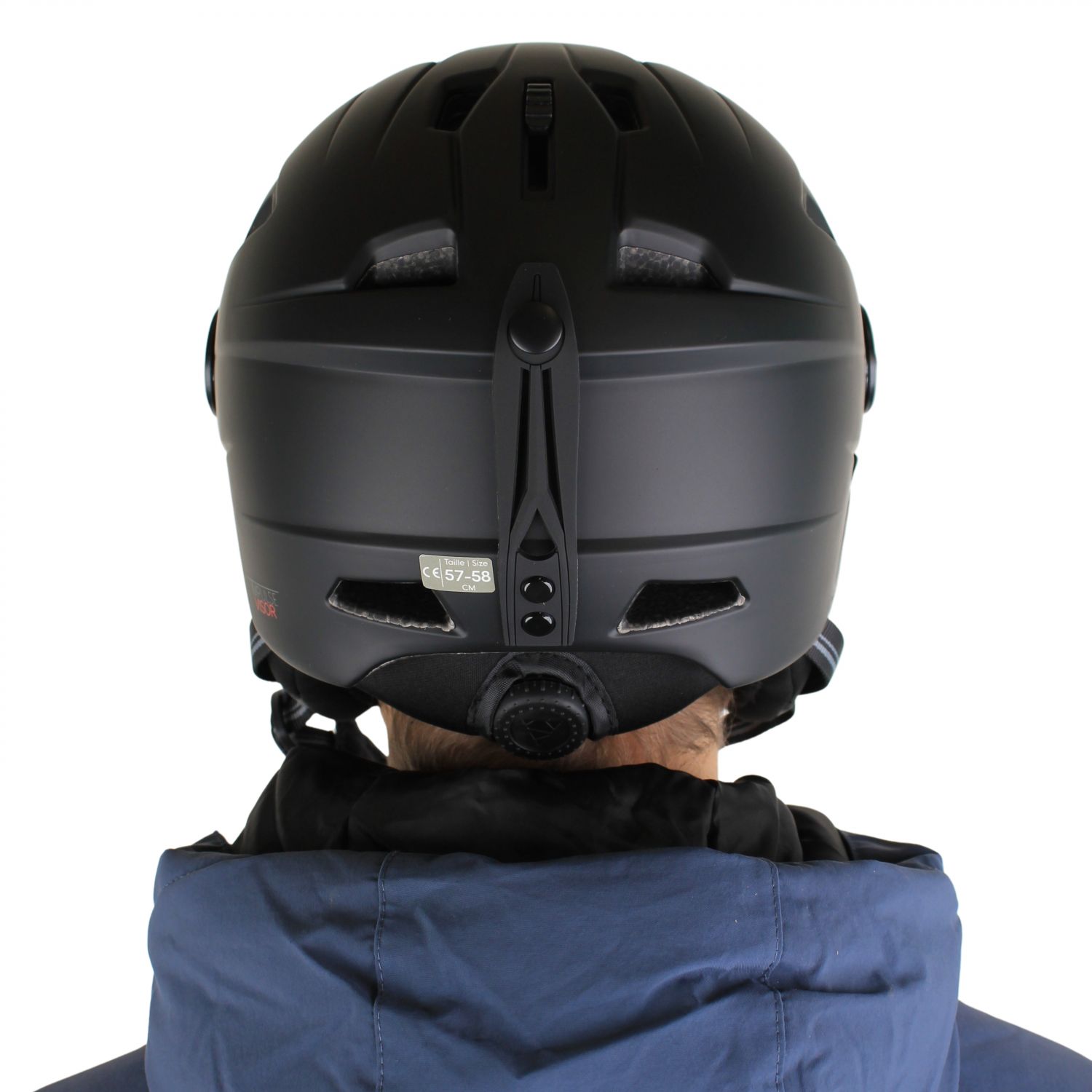 Cairn Impulse, ski helmet with visor, mat black