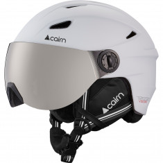Cairn Impulse, ski helmet with visor, mat white