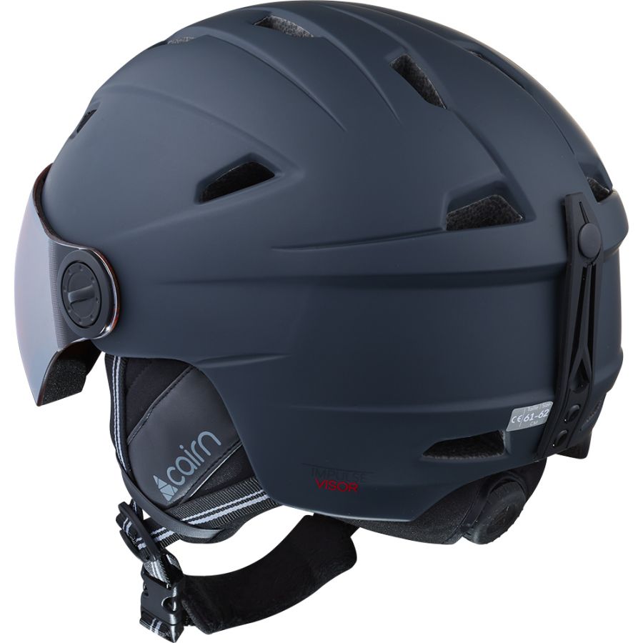 Cairn Impulse Visor, casco da sci con visiera, grigio