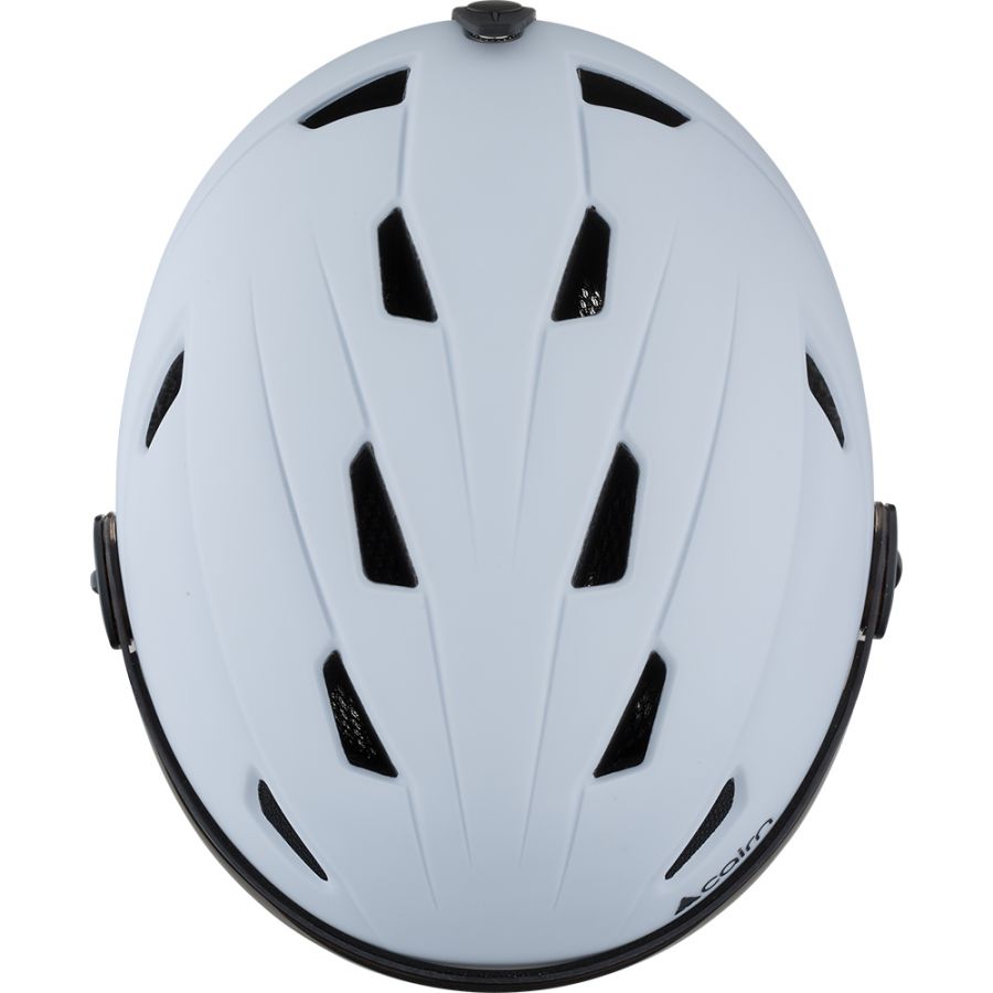 Cairn Impulse Visor Casco da sci fotocromatico con visiera, bianco opaco