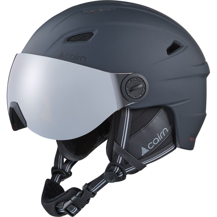 Cairn Impulse Visor, kask narciarski z wizjerem, szary