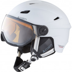 Cairn Impulse Visor Photochromic, casque de ski avec visière, mat blanc