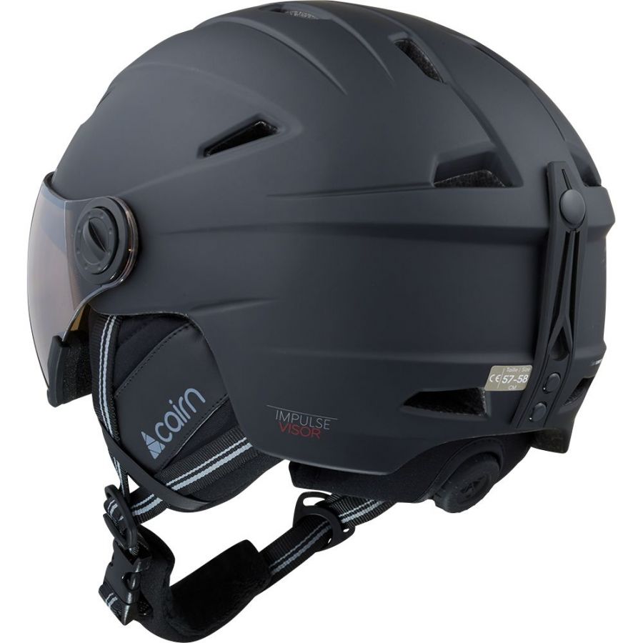 Cairn Impulse Visor Photochromic, ski helm met vizier, zwart