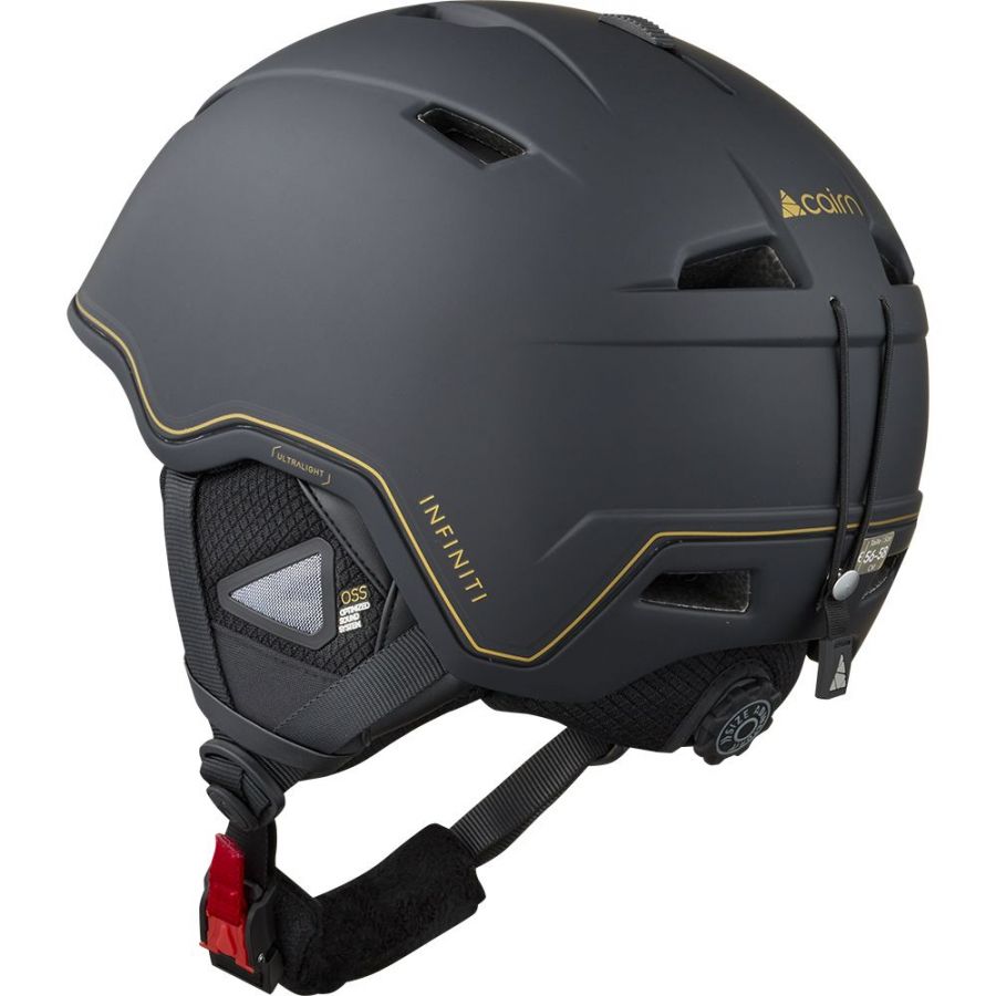 Cairn Infiniti, ski helm, zwart/goud