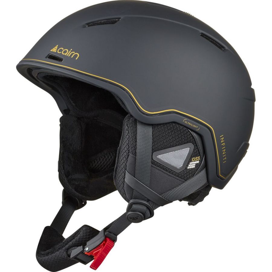 Cairn Infiniti, ski helmet, mat black gold