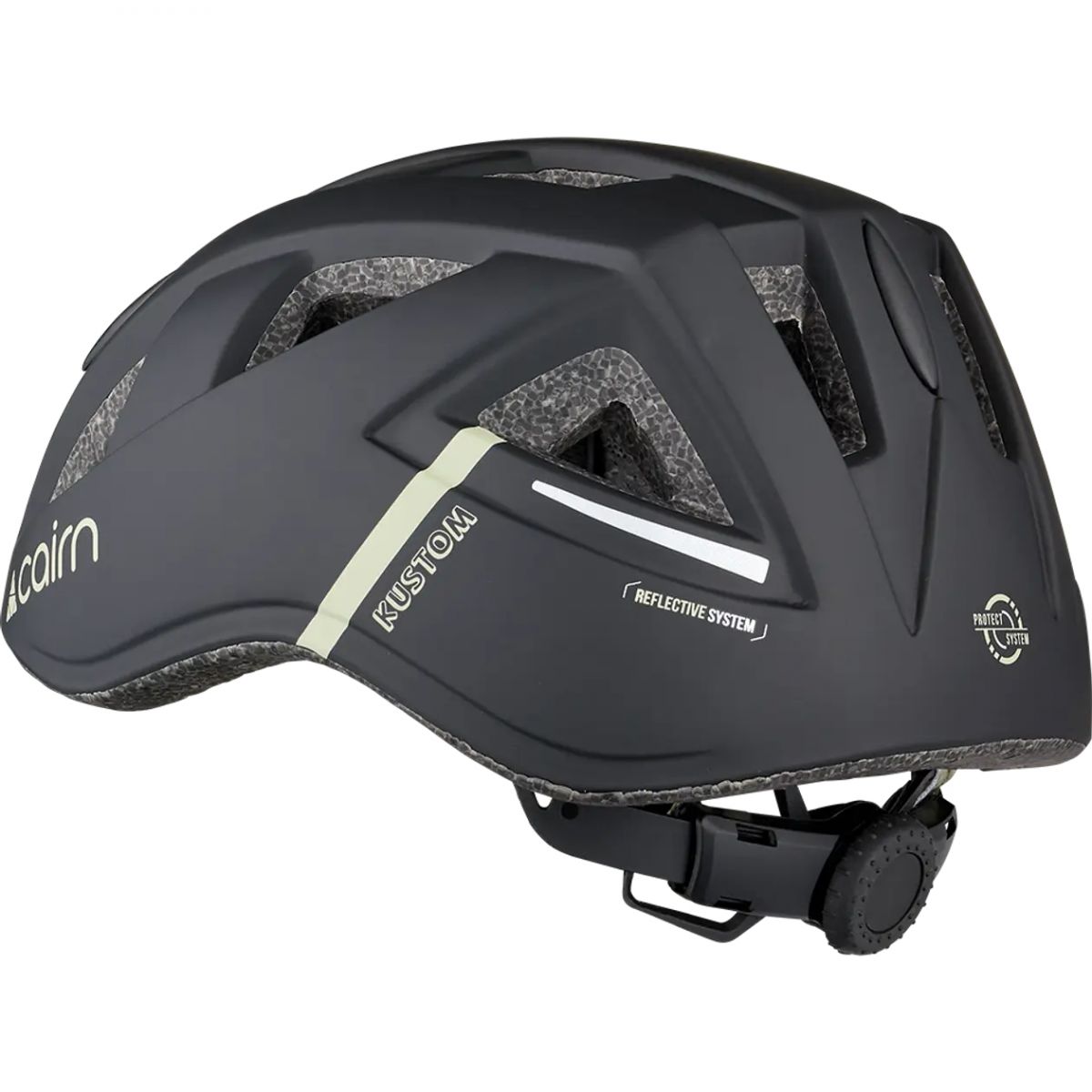 Cairn Kustom cyklistická prilba, junior, čierna
