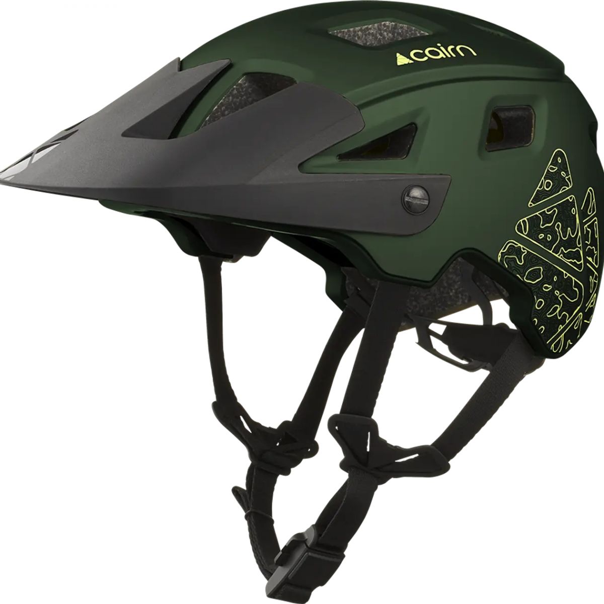Cairn Magma, cykling helmet, mat metallic khaki